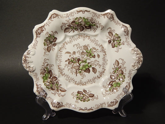 ANTICA 1850 FRUTTIERA CENTROTAVOLA SEMI PORCELLANA RIDGWAY &C. APPLE BLOSSOM