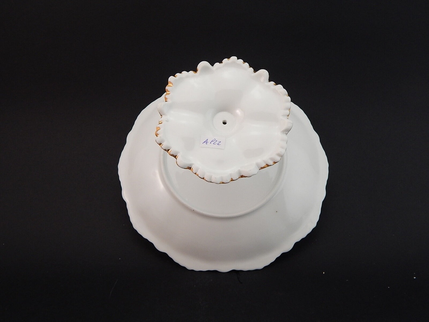 ANTICA ALZATA CENTROTAVOLA PORCELLANA HUTSCHENREUTHER BAVARIA STILE ROCAILLE