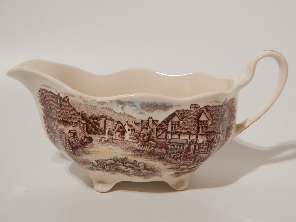 ANTICA SALSIERA SEMI PORCELLANA JOHNSON BROS OLDE ENGLISH COUNTRYSIDE