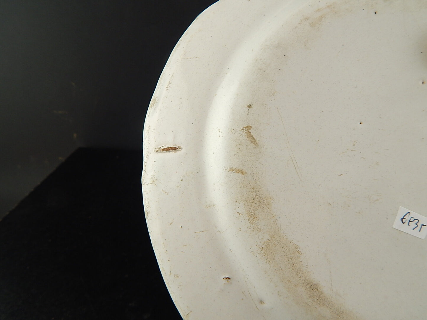 ANTICO 800 PIATTO CERAMICA MAIOLICA FIORI DIPINTI POLICROMI COLLEZIONE #6935