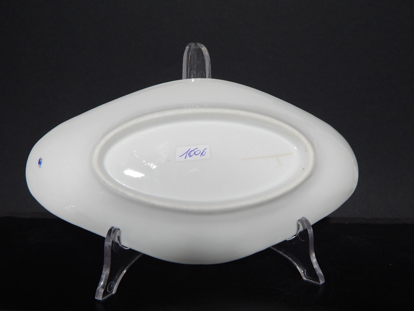 ANTICA RAVIERA VASSOIO IMPERO PORCELLANA GINORI DOCCIA XIX SECOLO