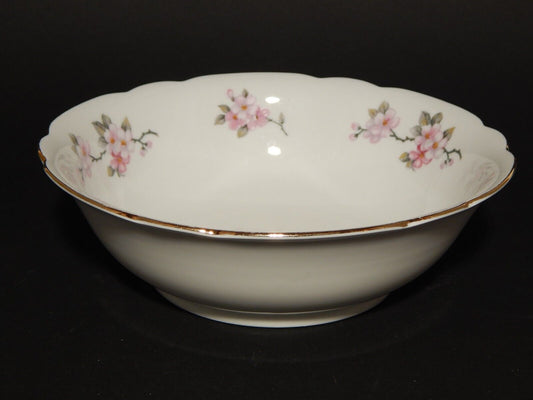 VINTAGE INSALATIERA PORCELLANA SELTMANN WEIDEN BAVARIA FIORI DI PESCO NORA