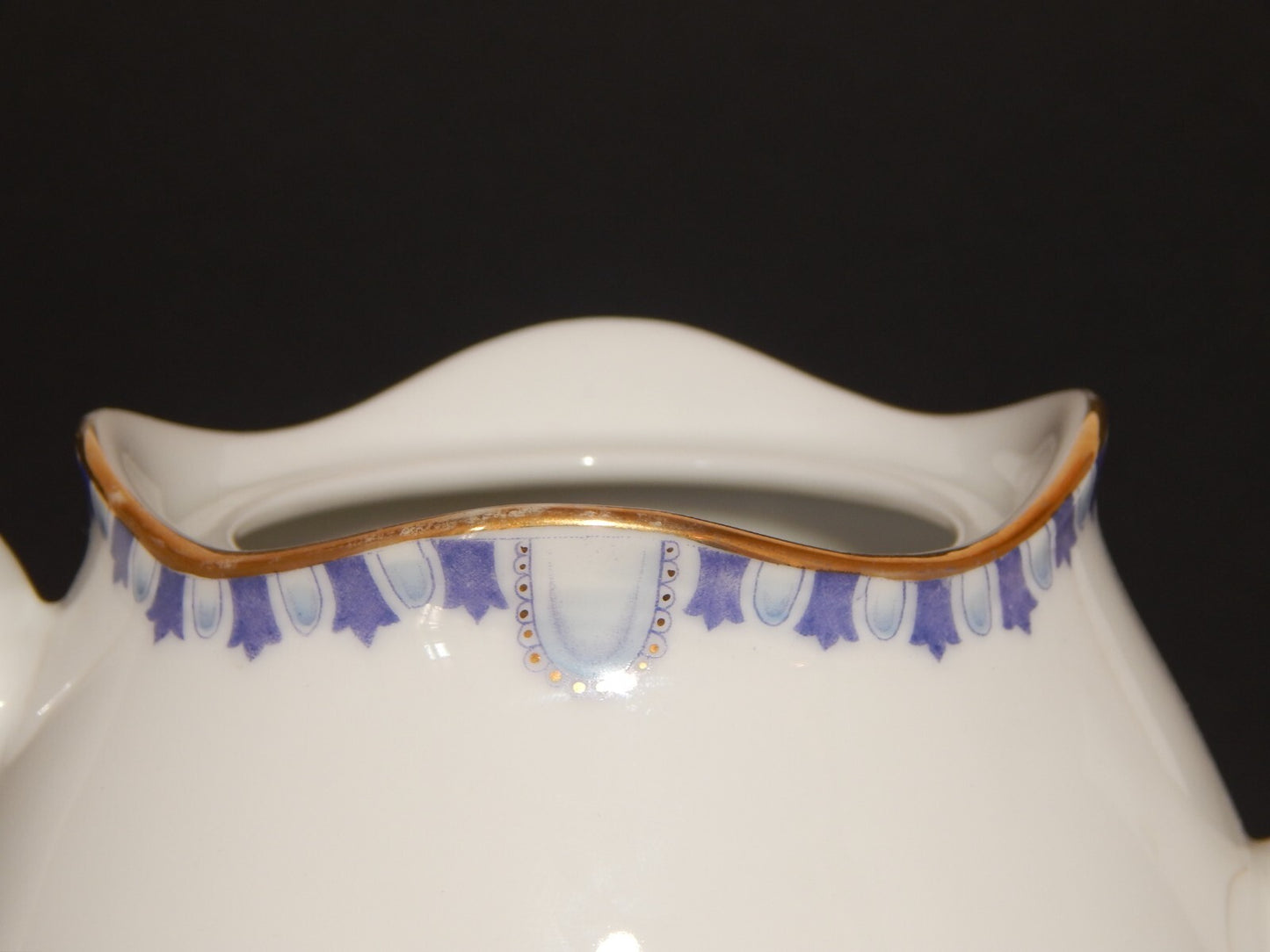 ANTICA LIBERTY DEL 1910 CAFFETTIERA PORCELLANA J.Z.& CO PRE-ROSENTHAL