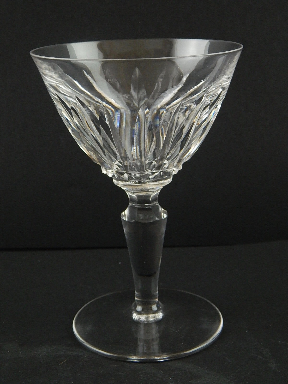 ANTICO BICCHIERE CALICE ACQUA CRISTALLO MOLATO CRISTALLERIA SAINT LOUIS