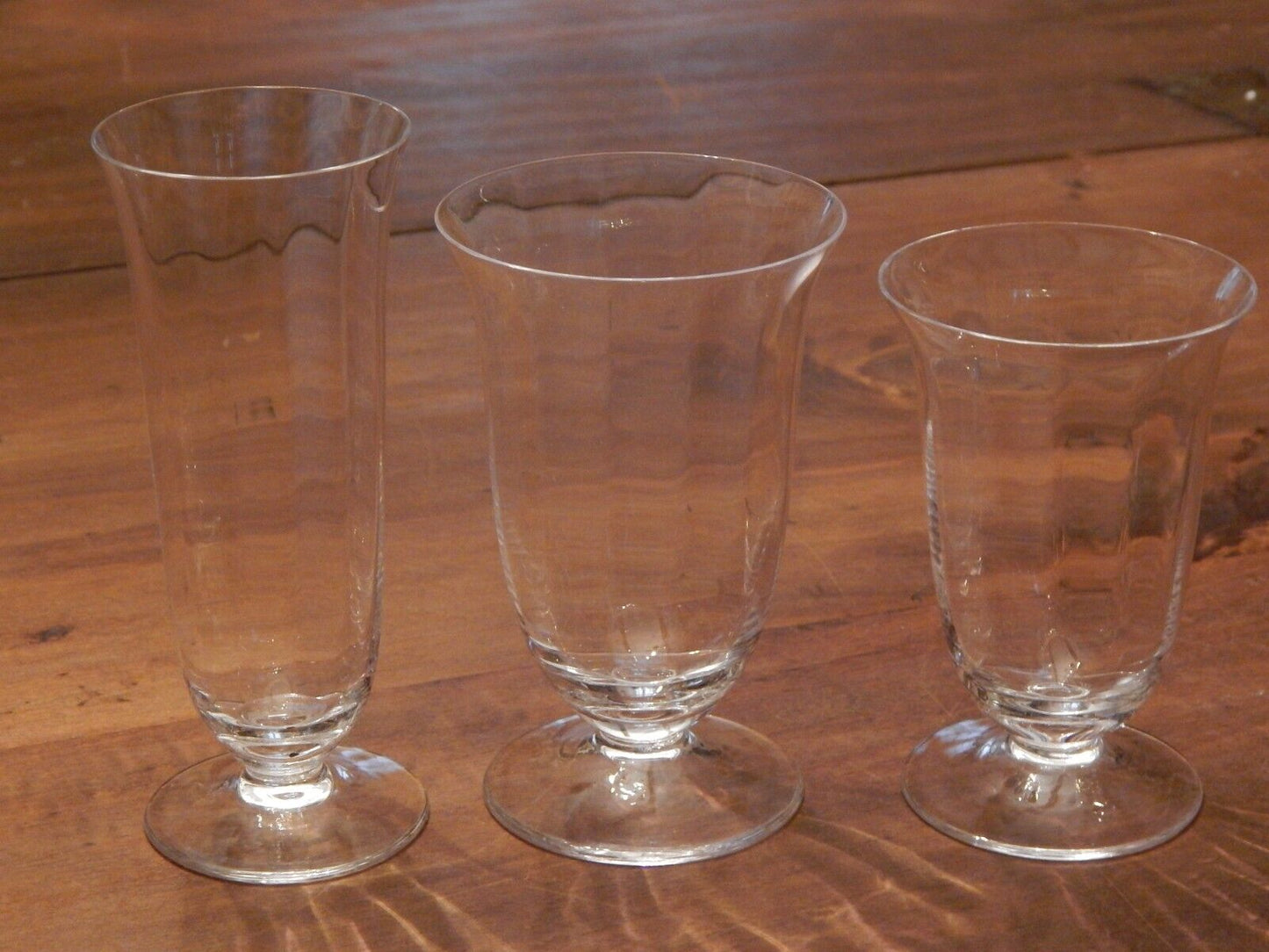 VINTAGE ELEGANTE SERVIZIO 18 BICCHIERI CALICI CRISTALLO MADE IN ITALY ANNI '60