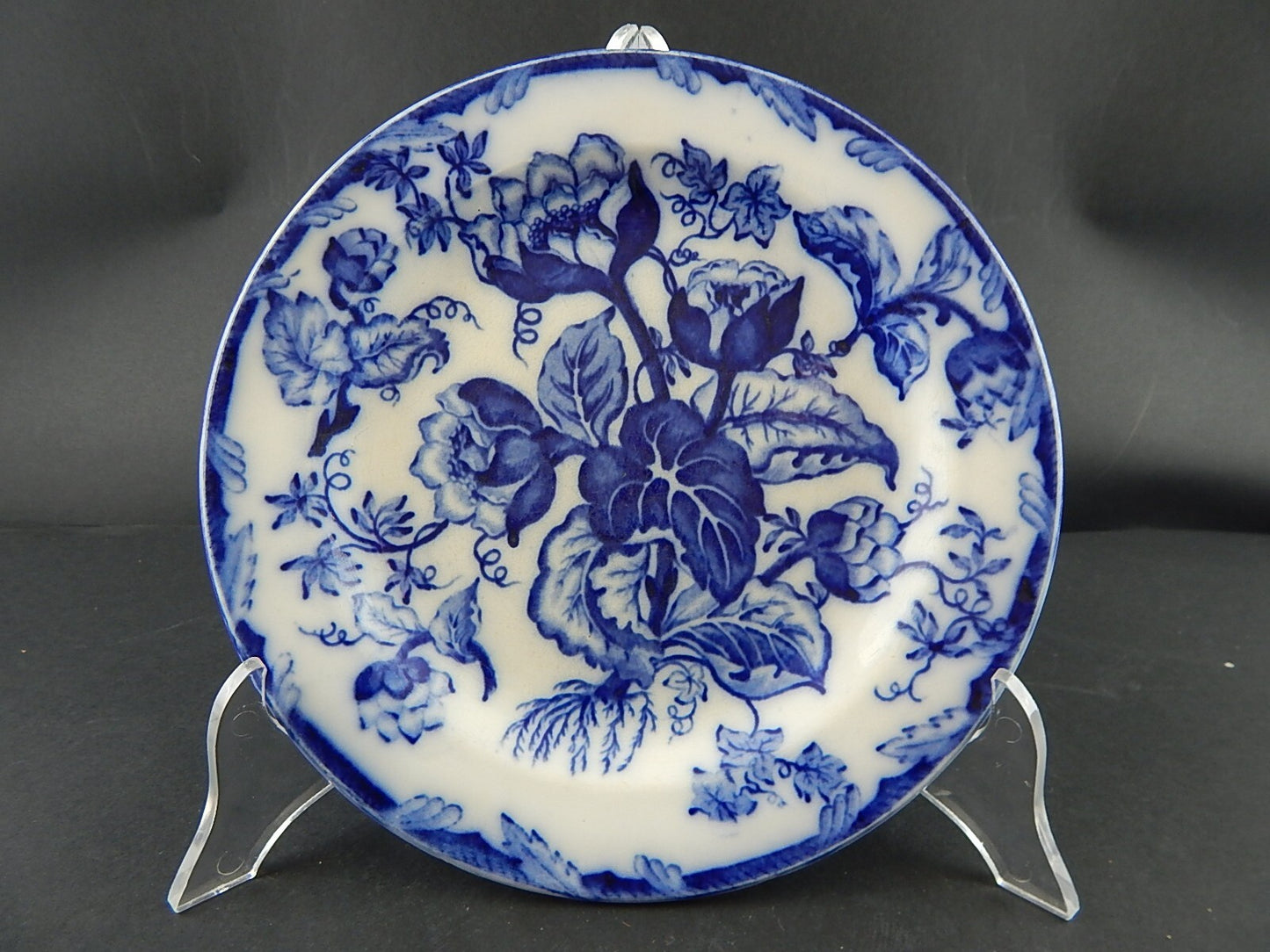 ANTICO PIATTO NINFEE CERAMICA RICHARD MILANO FINE 800 FLOW BLUE WATER NYMPH A777