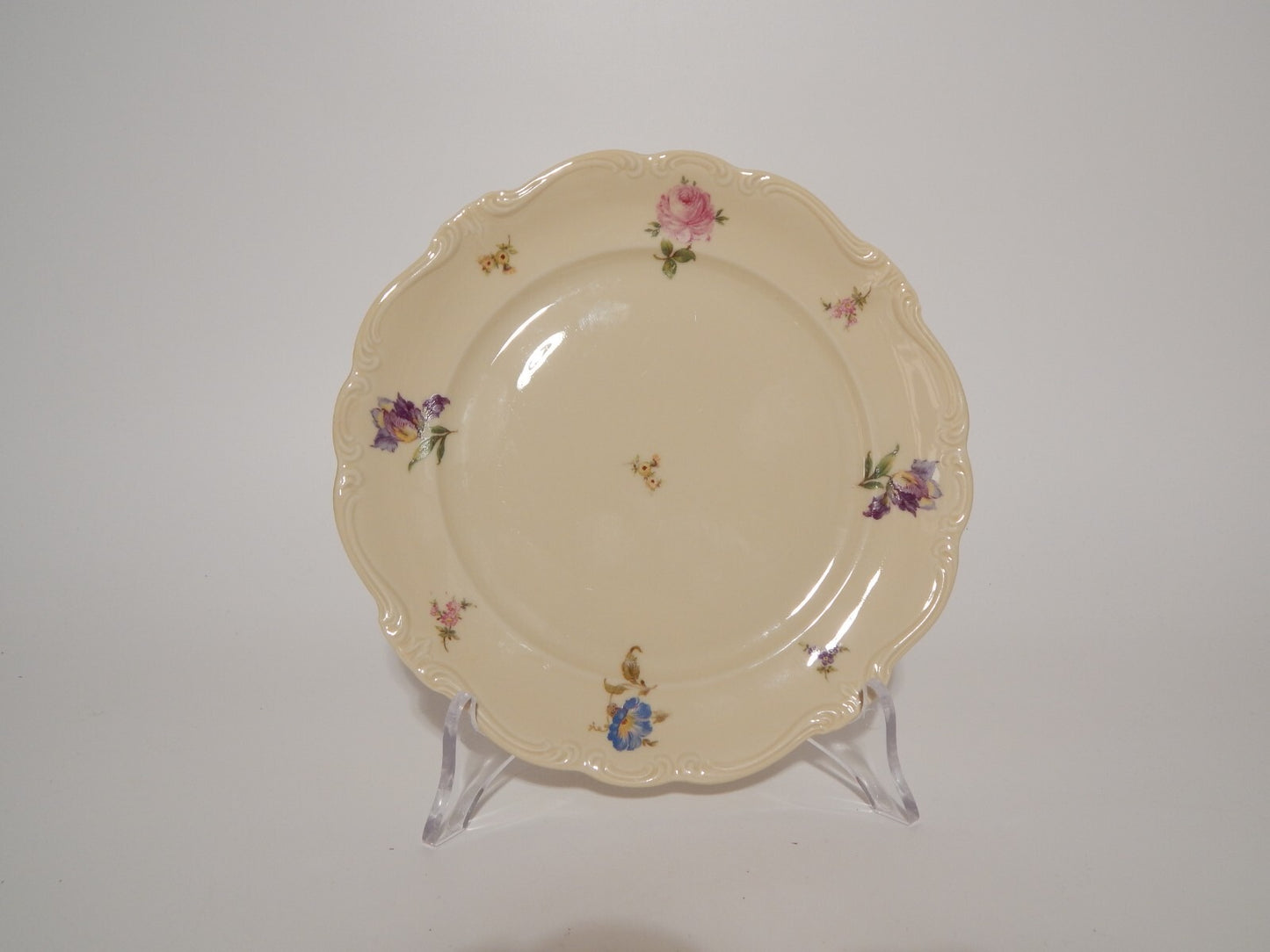 PREZIOSO ROCAILLE ANTICO PIATTO DESSERT PORCELLANA ROSENTHAL POMPADOUR