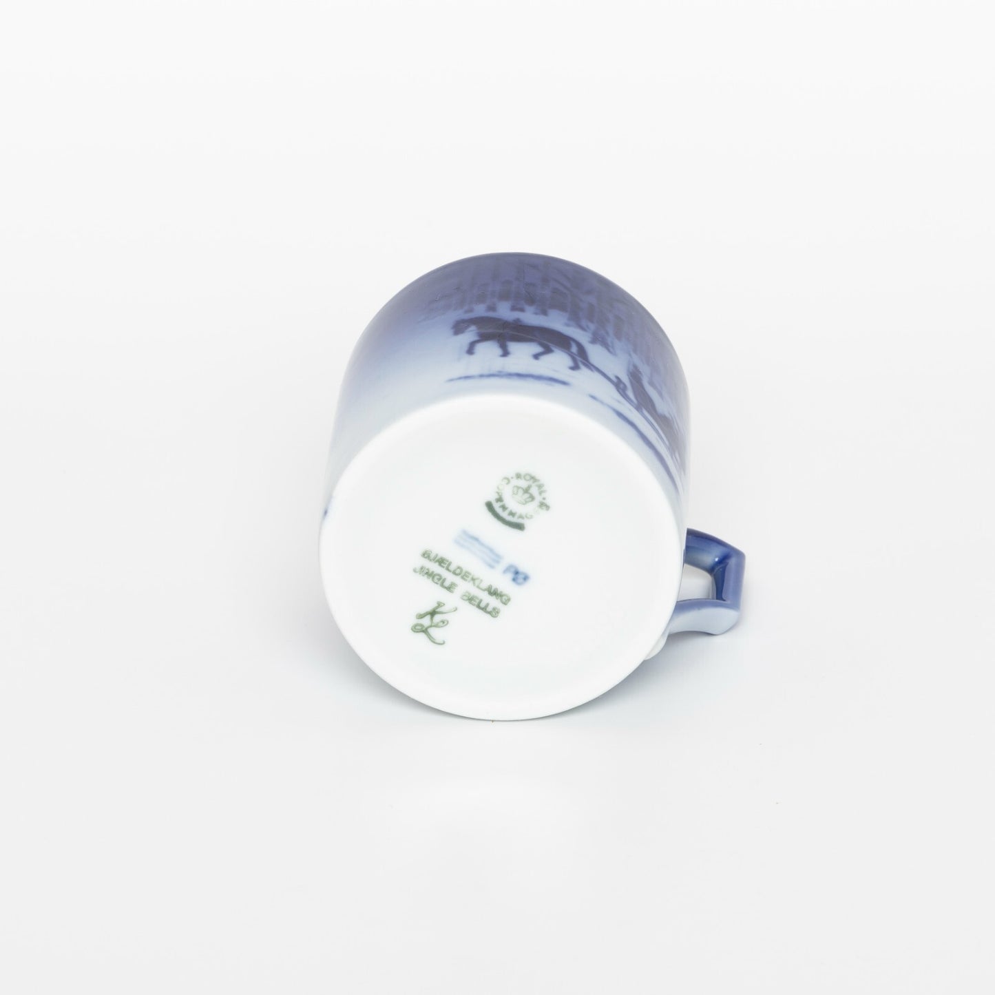 ROYAL COPENHAGEN PORCELLANA TAZZA DI NATALE 1984 CON SCATOLA ORIGINALE CM 7