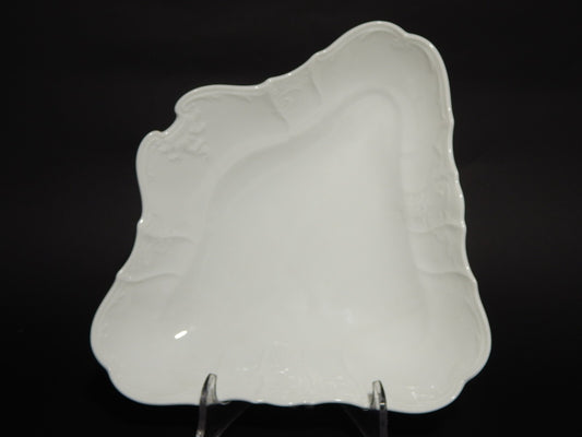 ANTICA ELEGANTE CIOTOLA VASSOIO PORCELLANA BIANCA BOEMA MODELLO BERNADOTTE