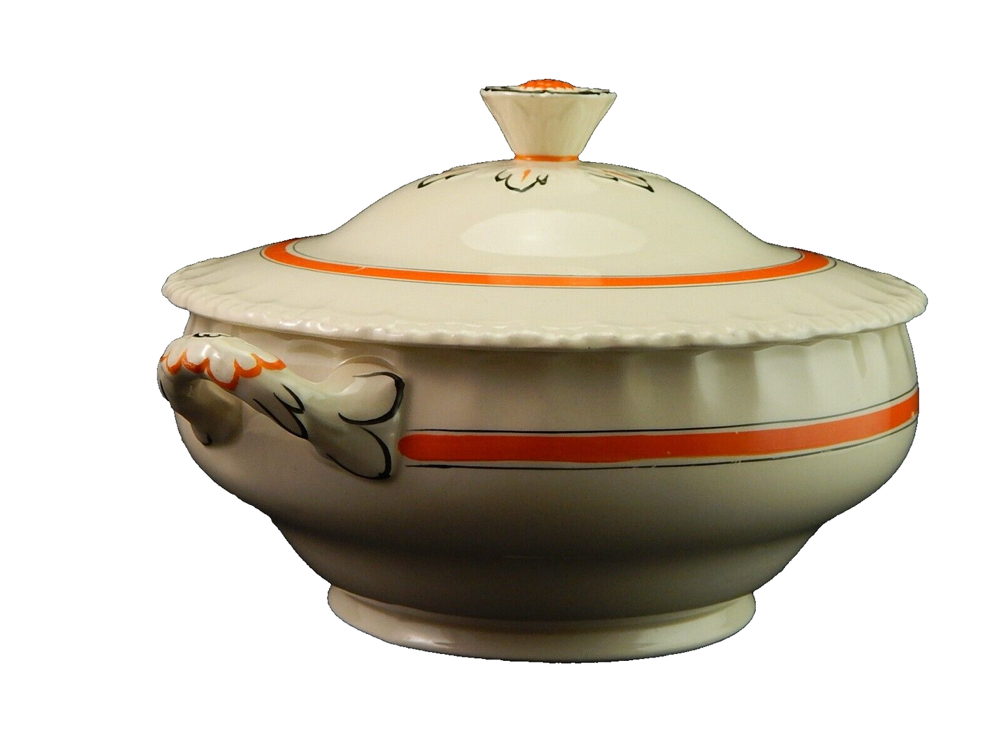 VINTAGE ZUPPIERA CENTROTAVOLA INGLESE GRINDLEY ENGLAND CREAMPETAL