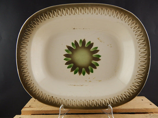 ANTICO RARO GRANDE VASSOIO CERAMICA LORENZO BELTRANDI MONDOVI' FINE 800