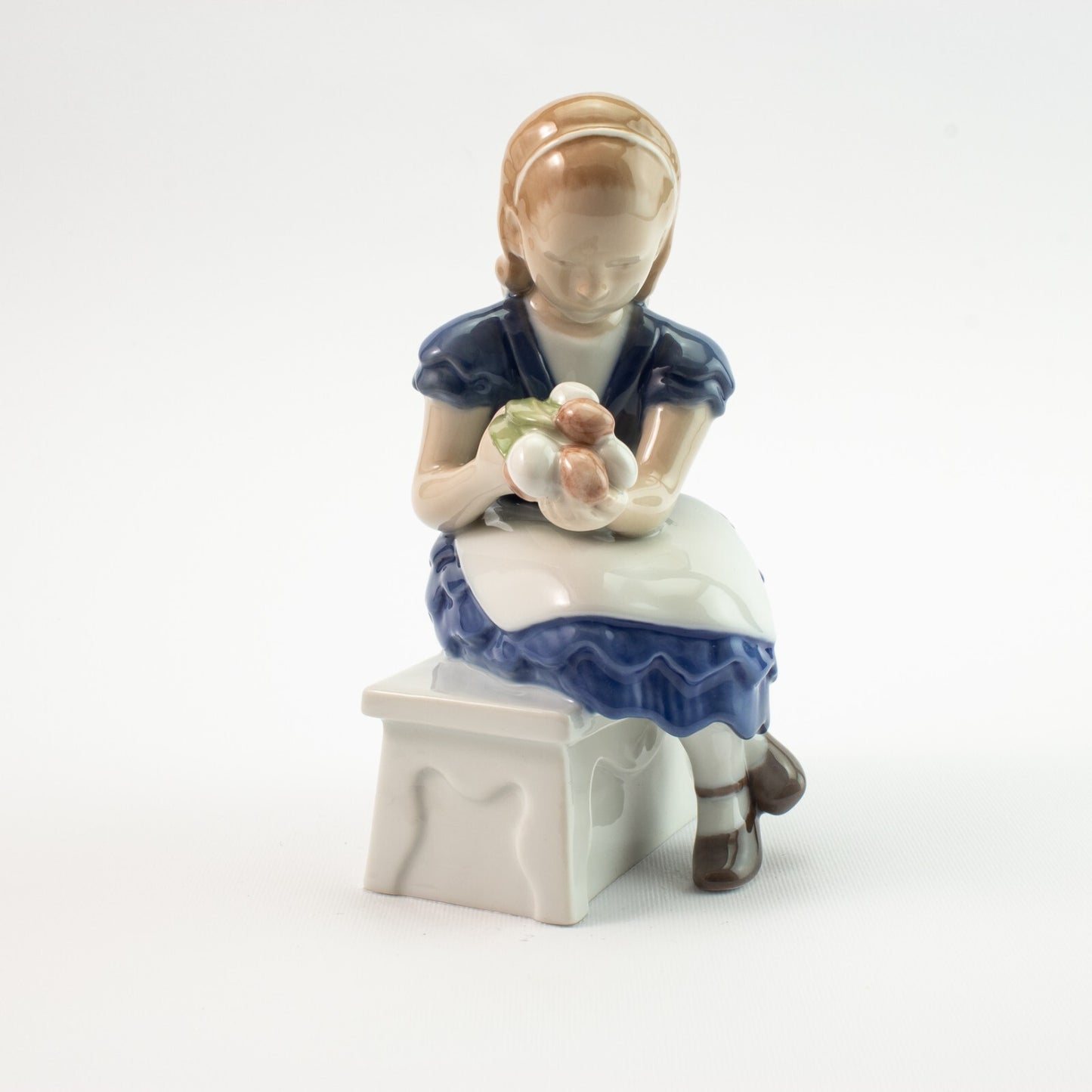 STATUINA PORCELLANA ROYAL COPENHAGEN BING&GRONDAHL "I Fiori di Ida" 2298 15x9x9