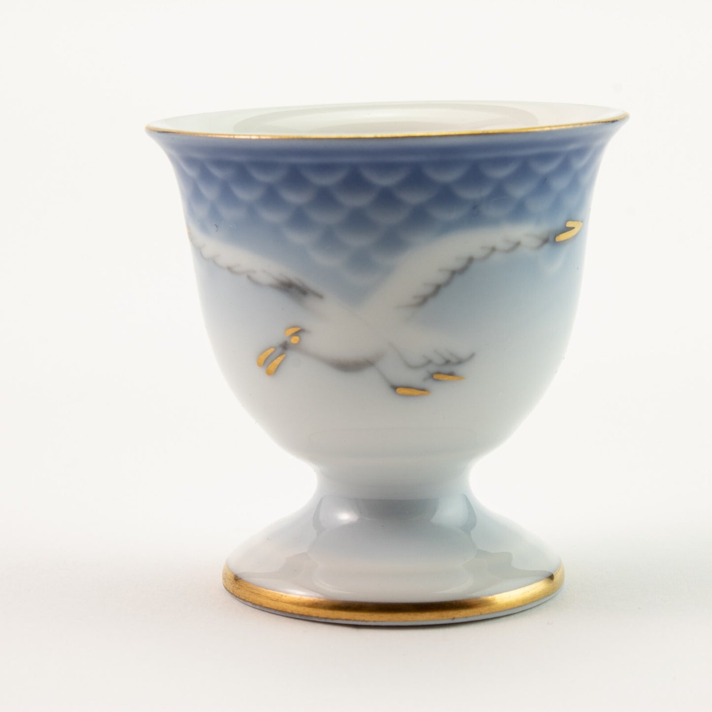 PORTA UOVO PORCELLANA E ORO ZECCHINO GABBIANI ROYAL COPENHAGEN 696