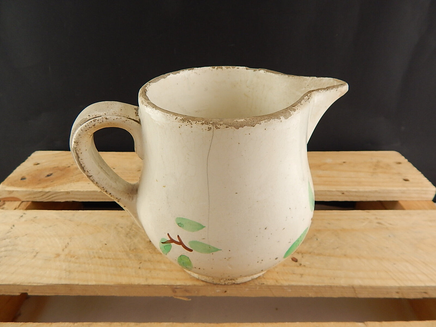 ANTICA RARA BROCCA CARAFFA VERSATOIO CERAMICA MAIOLICA F. MUSSO MONDOVI'