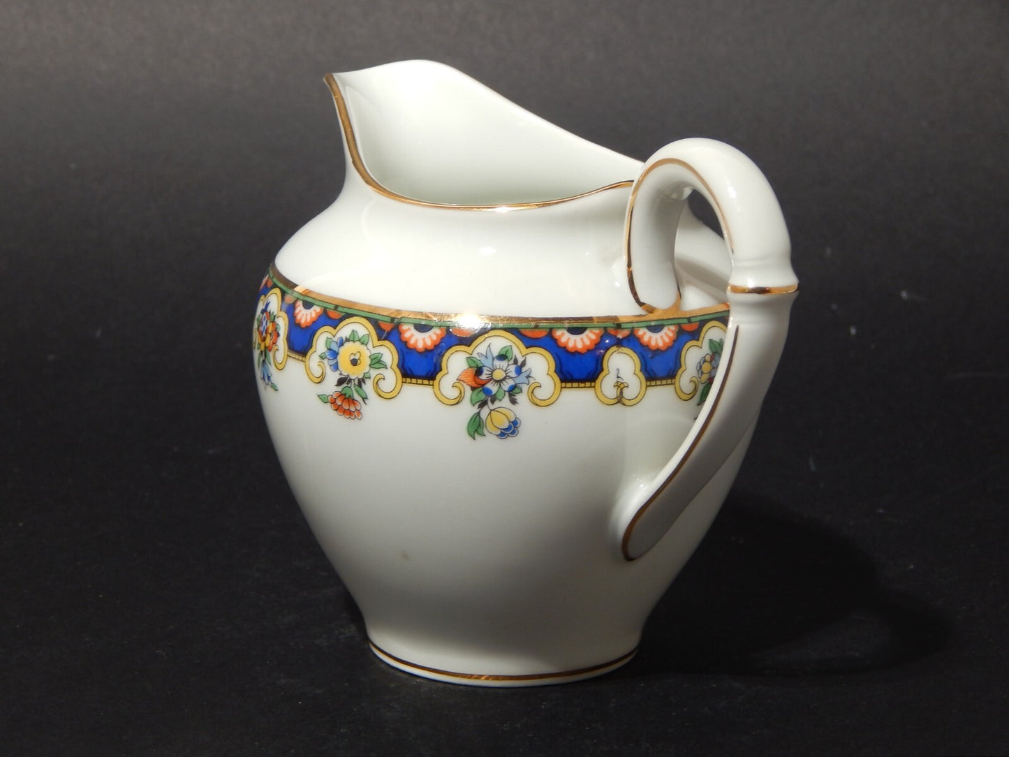 ANTICO SERVIZIO TE' PORCELLANA RICHARD GINORI CARTIGLIO PITTORIA DI DOCCIA