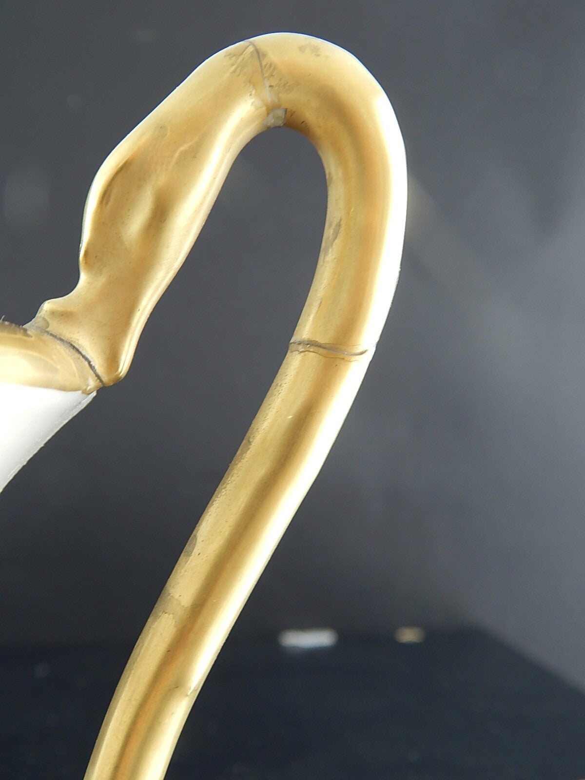 ANTICO PREZIOSO VASO URNA IMPERO PORCELLANA DIPINTO MANO MARCHIO N CORONATA BLU