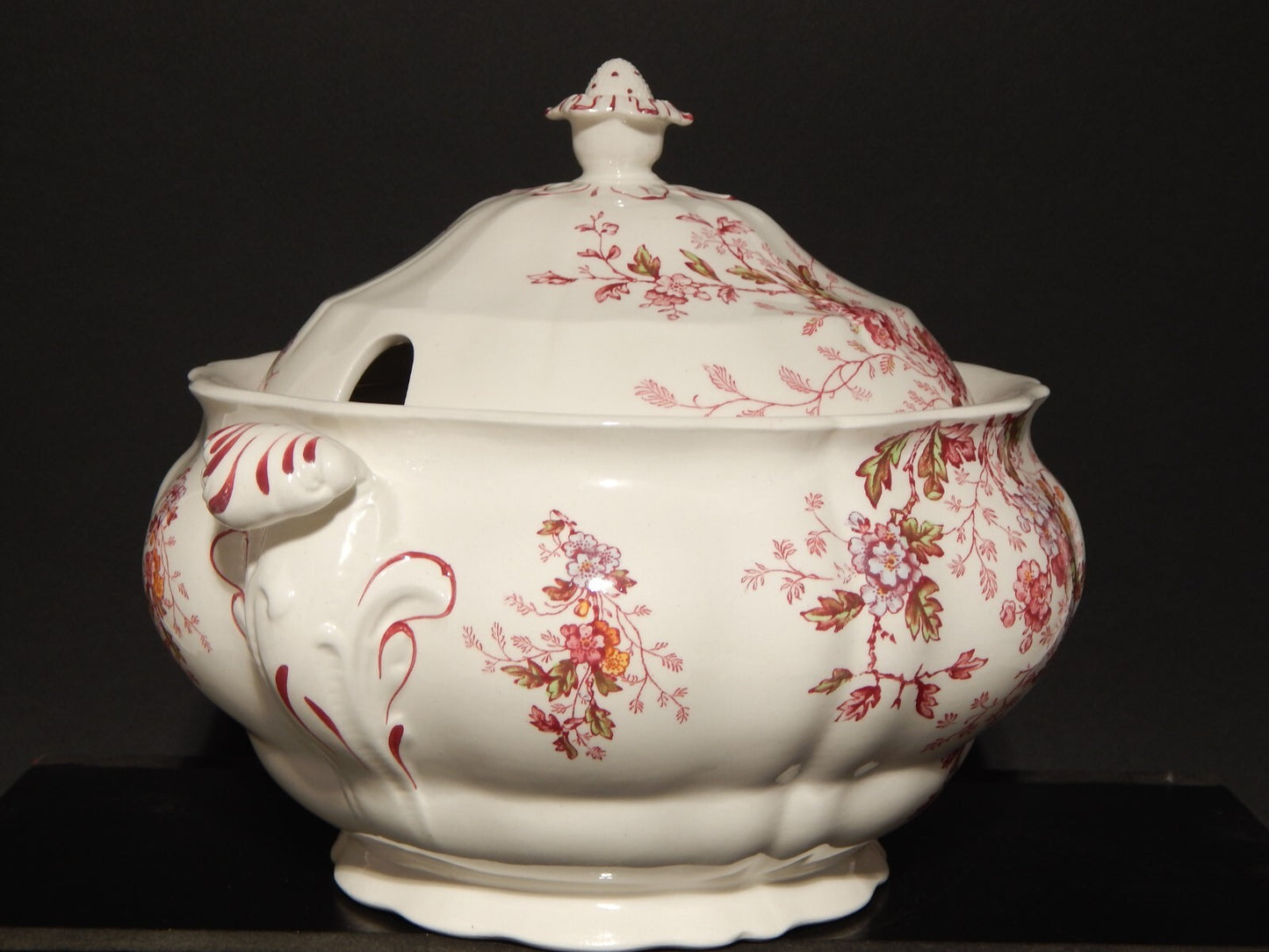 ANTICA GRANDE ZUPPIERA CENTROTAVOLA BOOTHS WASHINGTON SEMI-PORCELLANA INGLESE