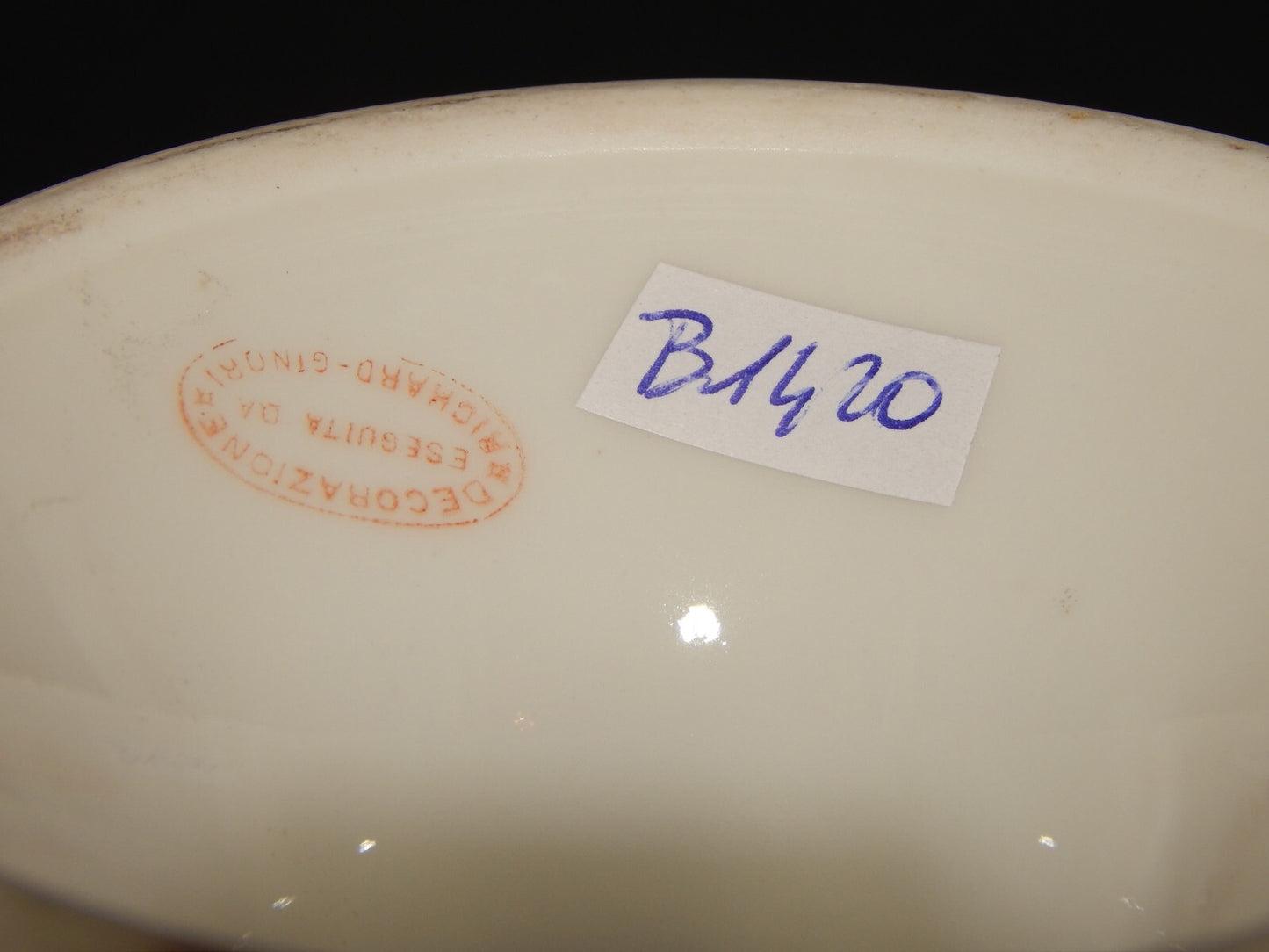 ANTICA ALZATA CENTROTAVOLA FRUTTIERA PORCELLANA GINORI FINE 800 RAMO FIORITO