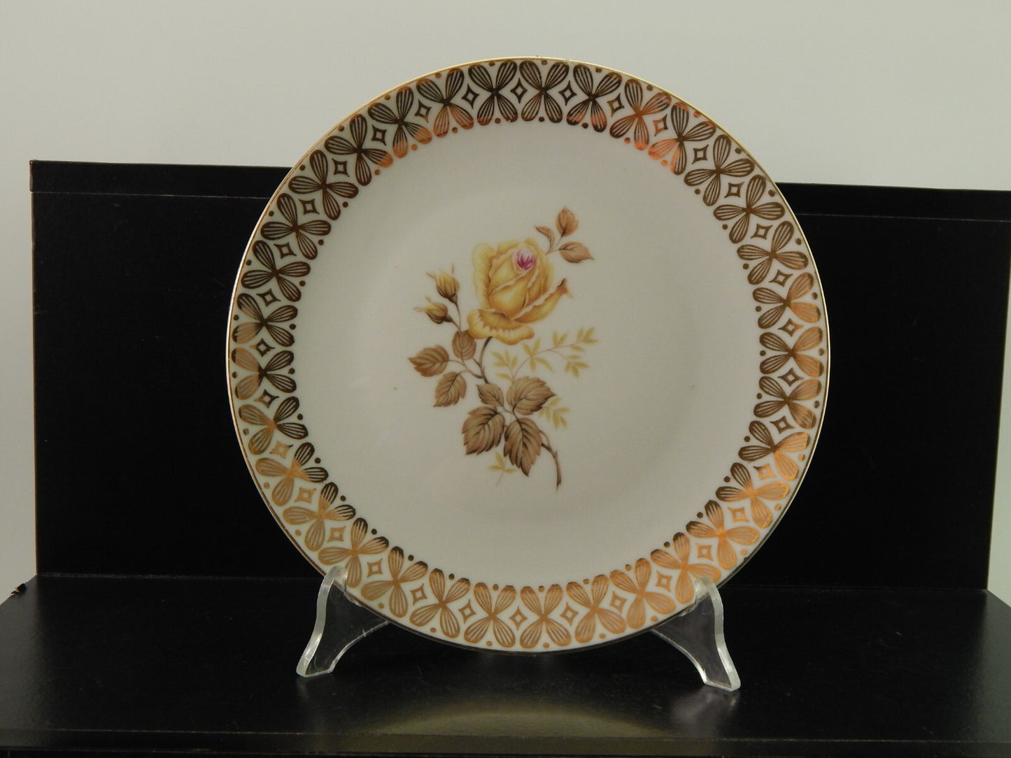 VINTAGE TRIO DA TE' PORCELLANA TAZZA E 2 PIATTINI WINTERLING BAVARIA ROSA TEA