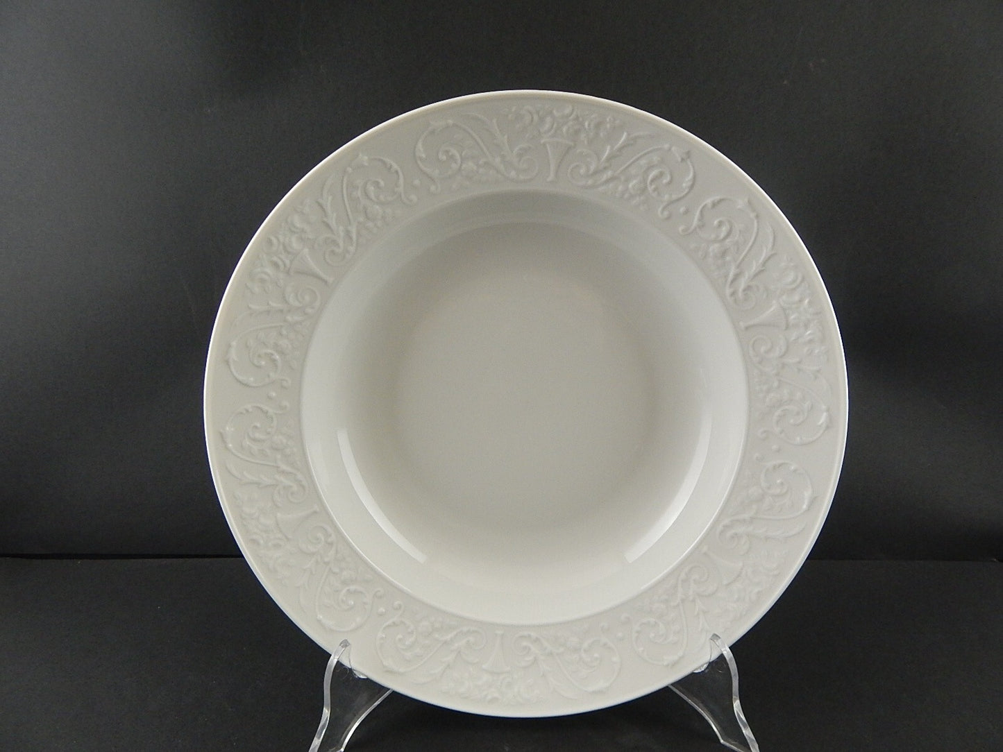 PIATTO PORTATA FONDO LIMOGES RAYNAUD PORCELLANA BIANCA MODELLO WASHINGTON