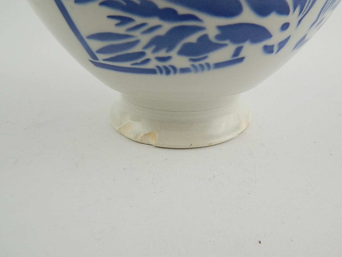 ANTICA RARA SCODELLA TAZZA CERAMICA FRANCESE F B AEROGRAFO PAPPAGALLO