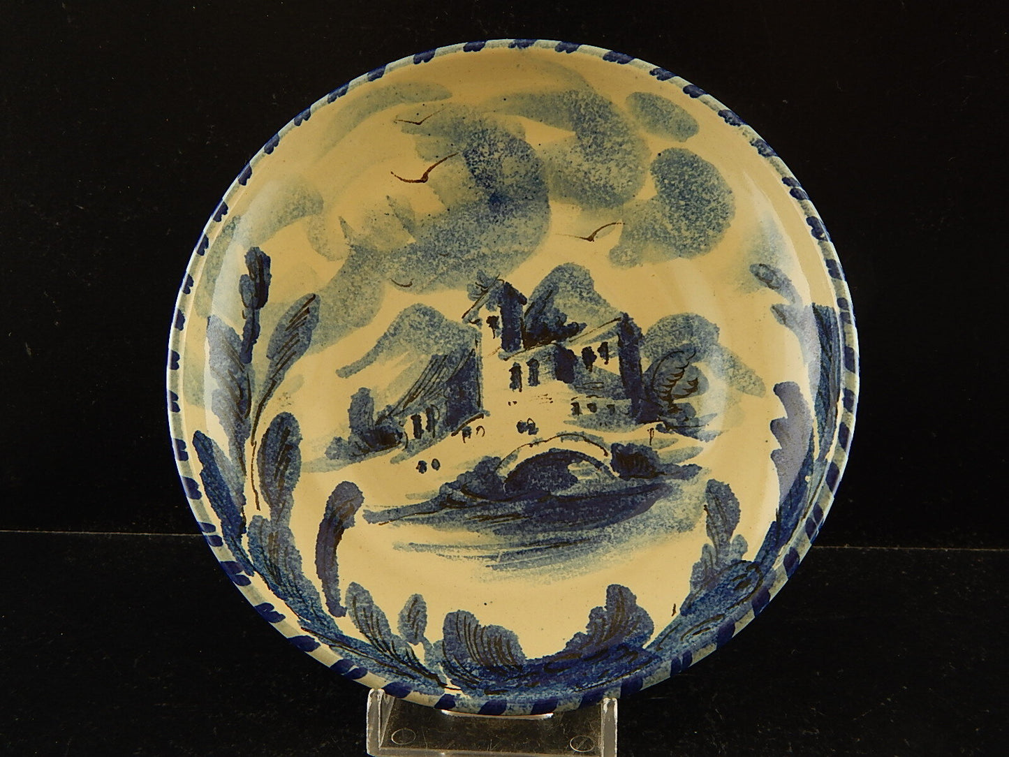 ANTICA TAZZA DA TE' CERAMICA ALBISOLA HANDMADE MADE ITALY DIPINTA A MANO #1