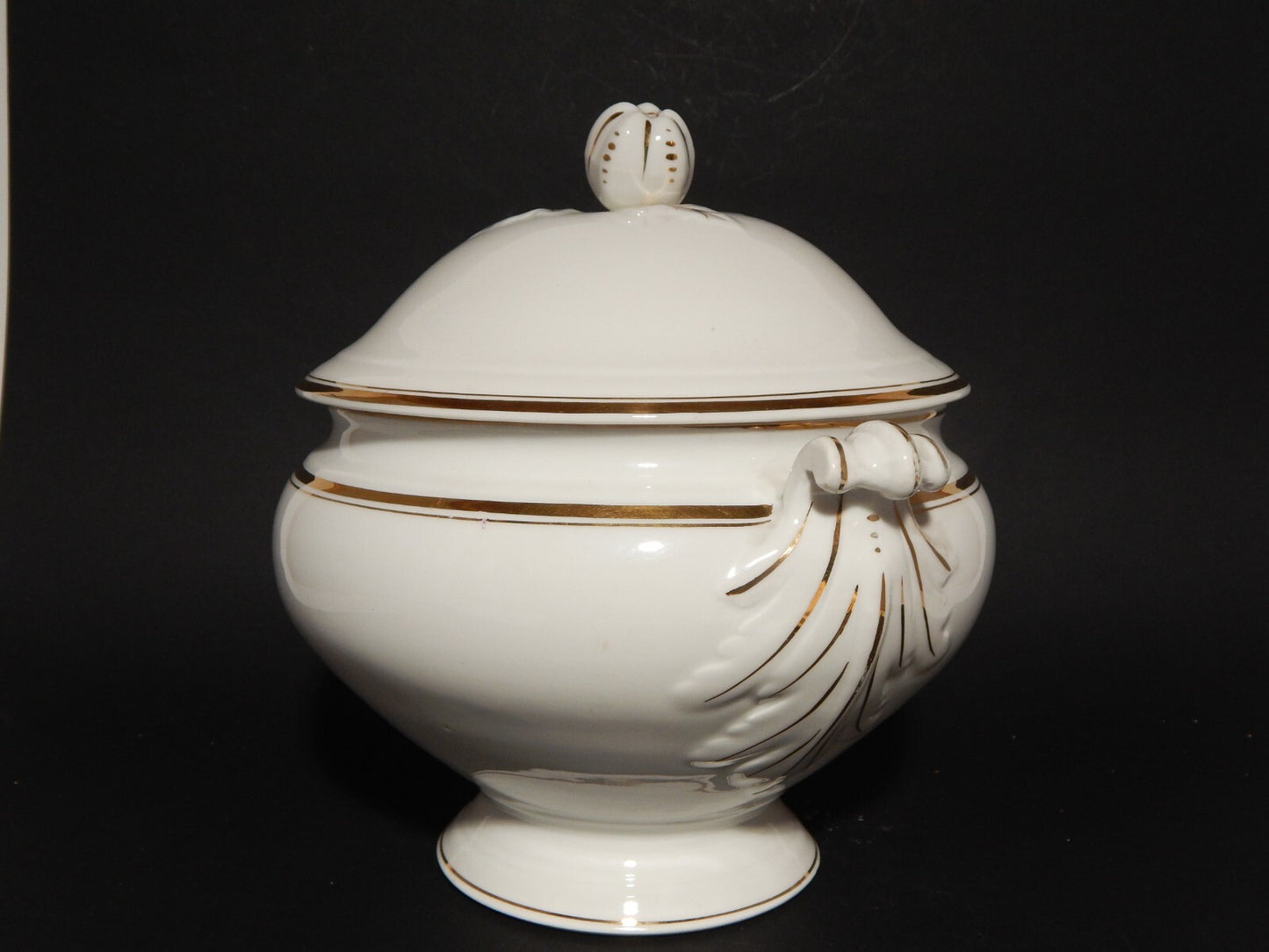 ANTICA PORCELLANA ZUPPIERA CENTROTAVOLA IMPERO CARL TIELSCH ALTWASSER FINE 800