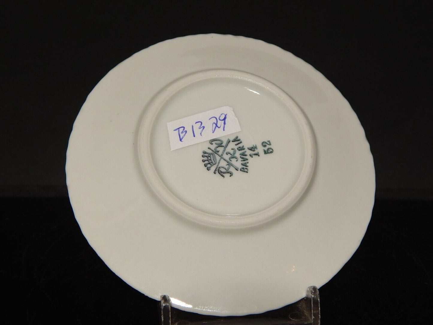 ANTICA RARA TAZZINA CAFFE' PORCELLANA BAVARIA RUDOLF WACHTER DECORO LUSTRO E ORO