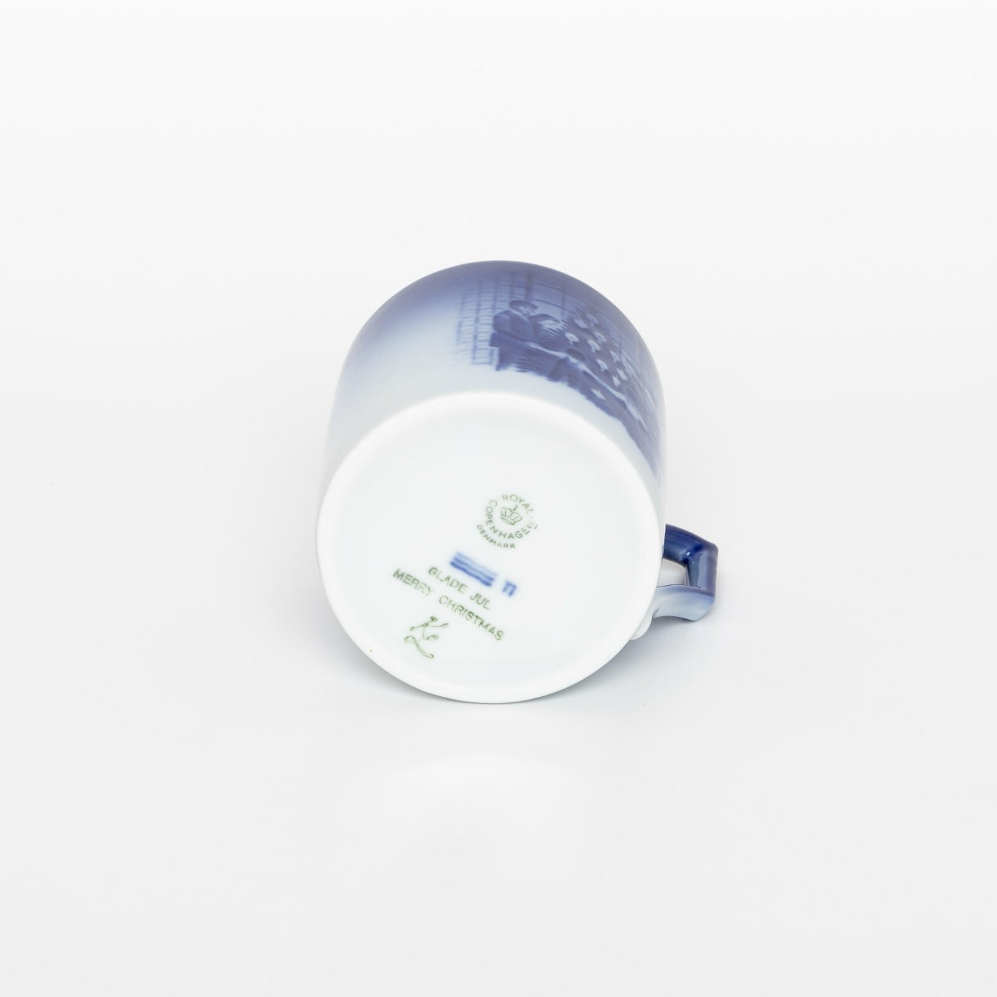 ROYAL COPENHAGEN PORCELLANA TAZZA DI NATALE 1983 ORIGINALE CON PIATTINO CM 7