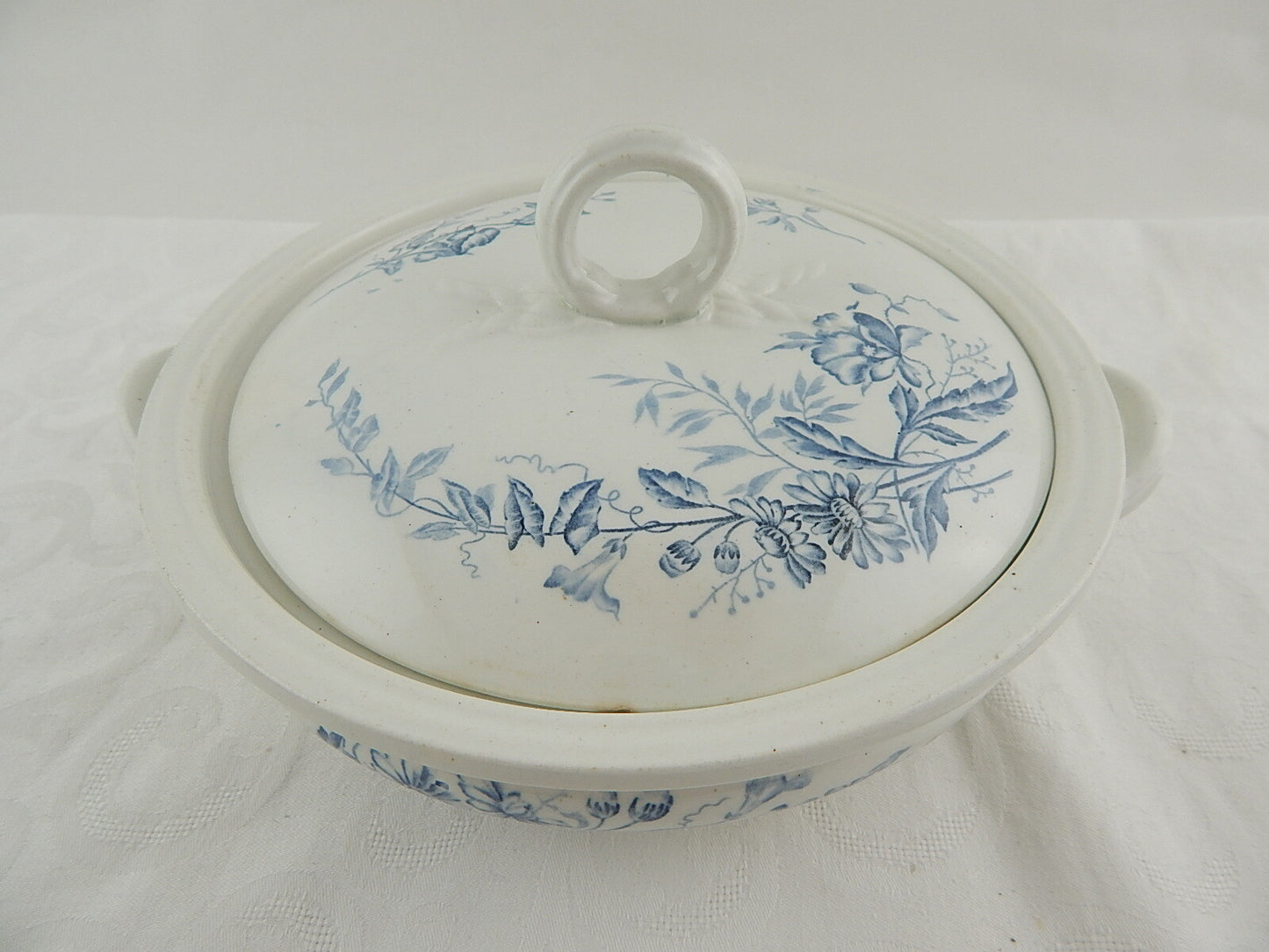 ANTICA IMPERIAL BONN GERMANY SECOLO XIX LEGUMIERA PORCELLANA CERAMICA COLLEZIONE