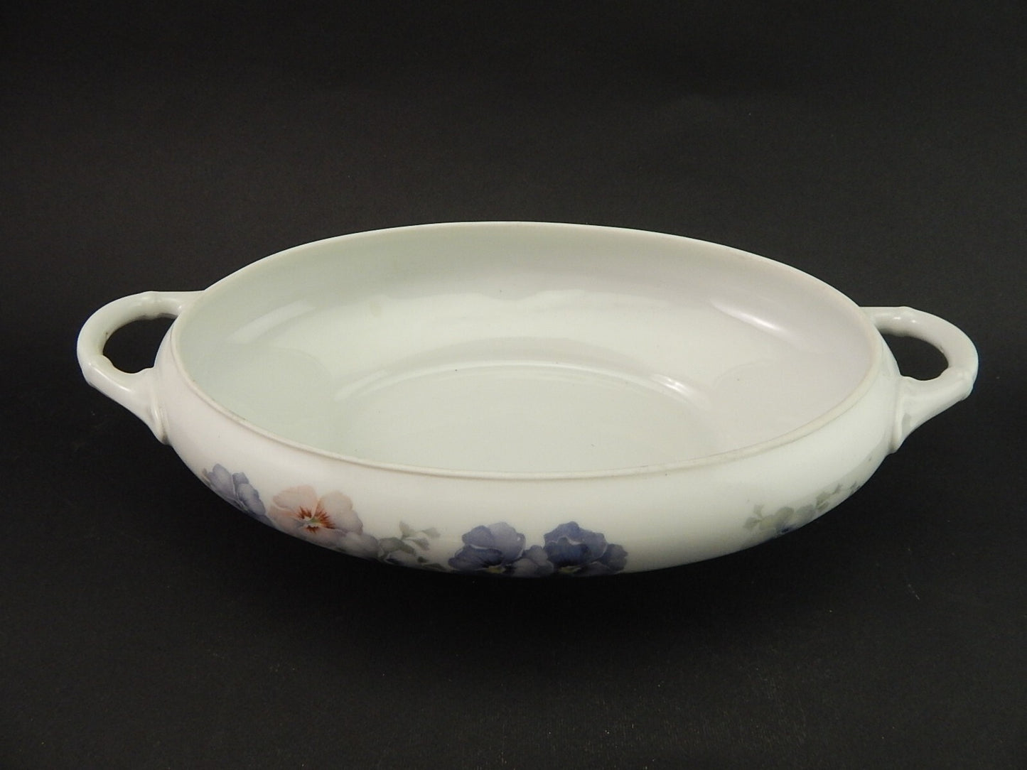 ANTICA 1920 ZUPPIERA LEGUMIERA PORCELLANA THOMAS ROSENTHAL VIOLE DEL PENSIERO