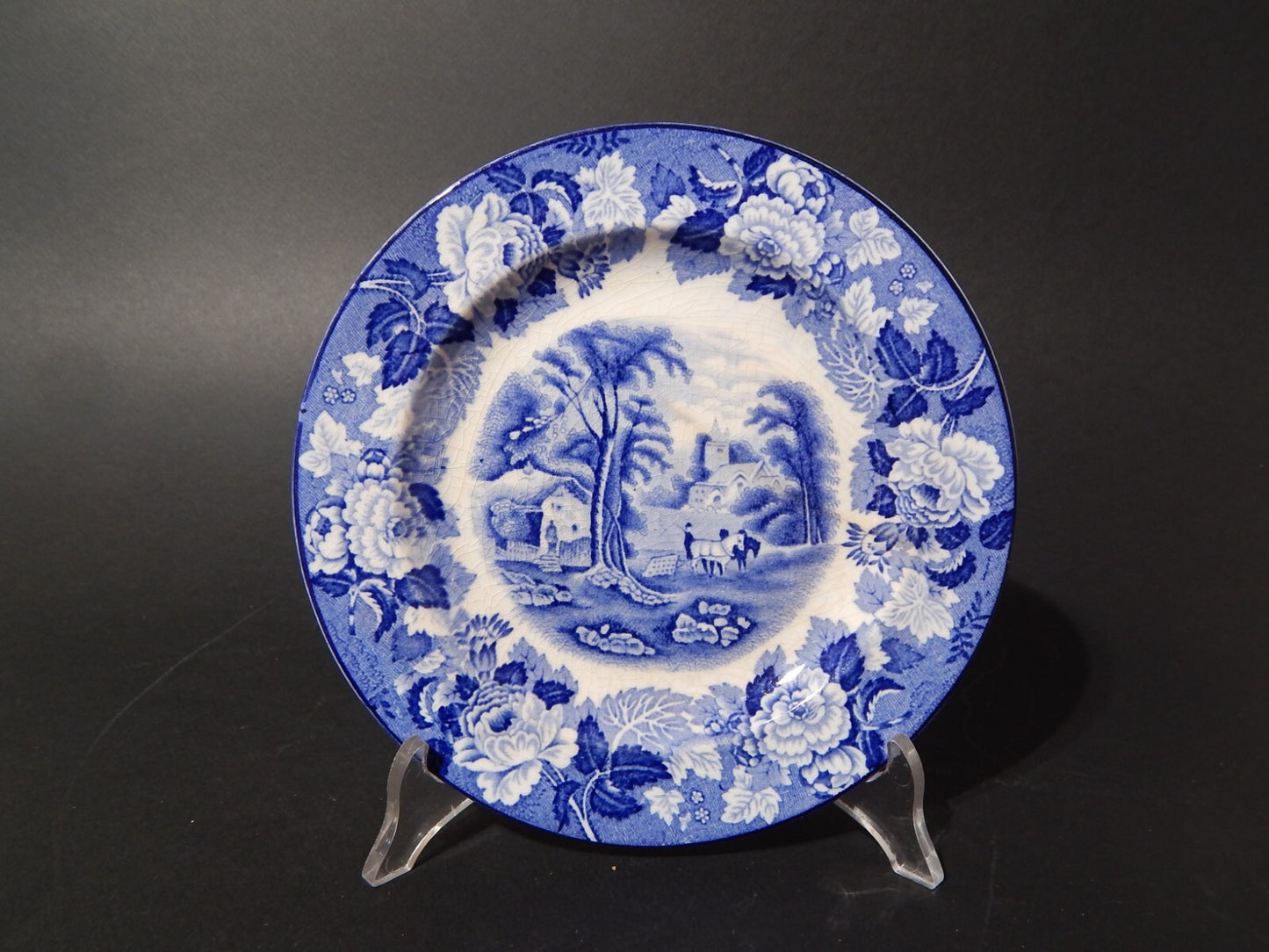 VINTAGE ENOCH WOOD'S ENGLISH SCENERY WOOD&SONS PIATTO DOLCE SEMI PORCELLANA #669