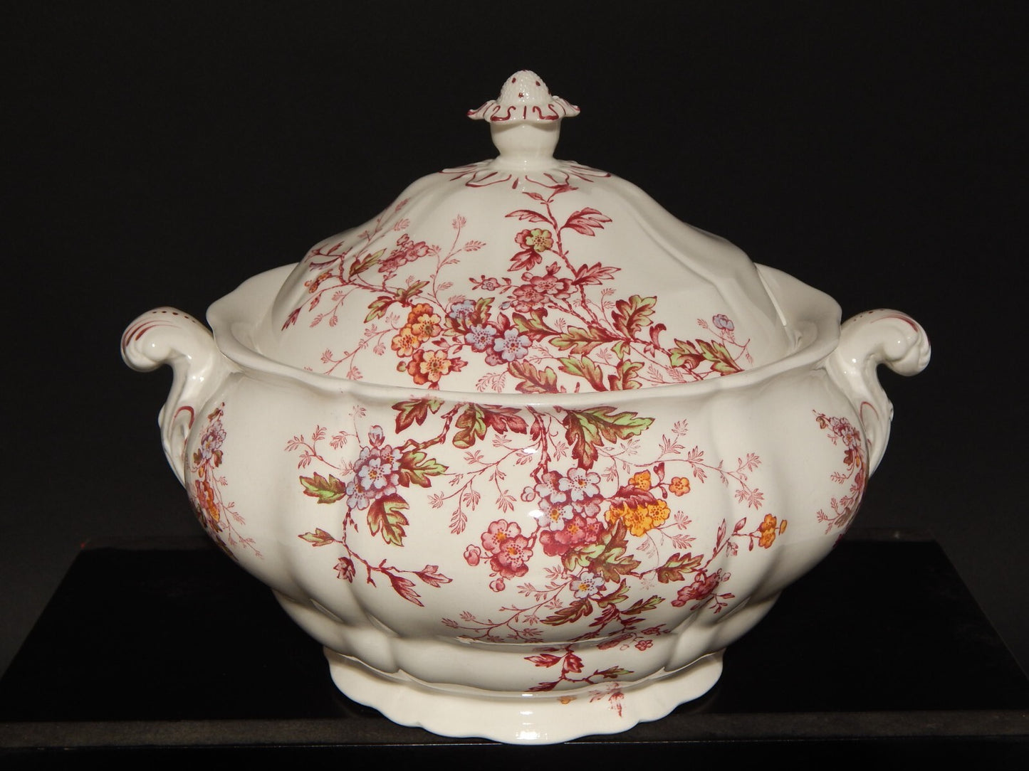 ANTICA GRANDE ZUPPIERA CENTROTAVOLA BOOTHS WASHINGTON SEMI-PORCELLANA INGLESE