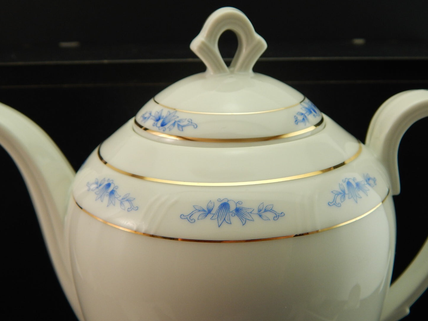 ANTICO 1945 ART DECO PREZIOSO SERVIZIO CAFFE' PORCELLANA H & C CHODAU BOHEMIA