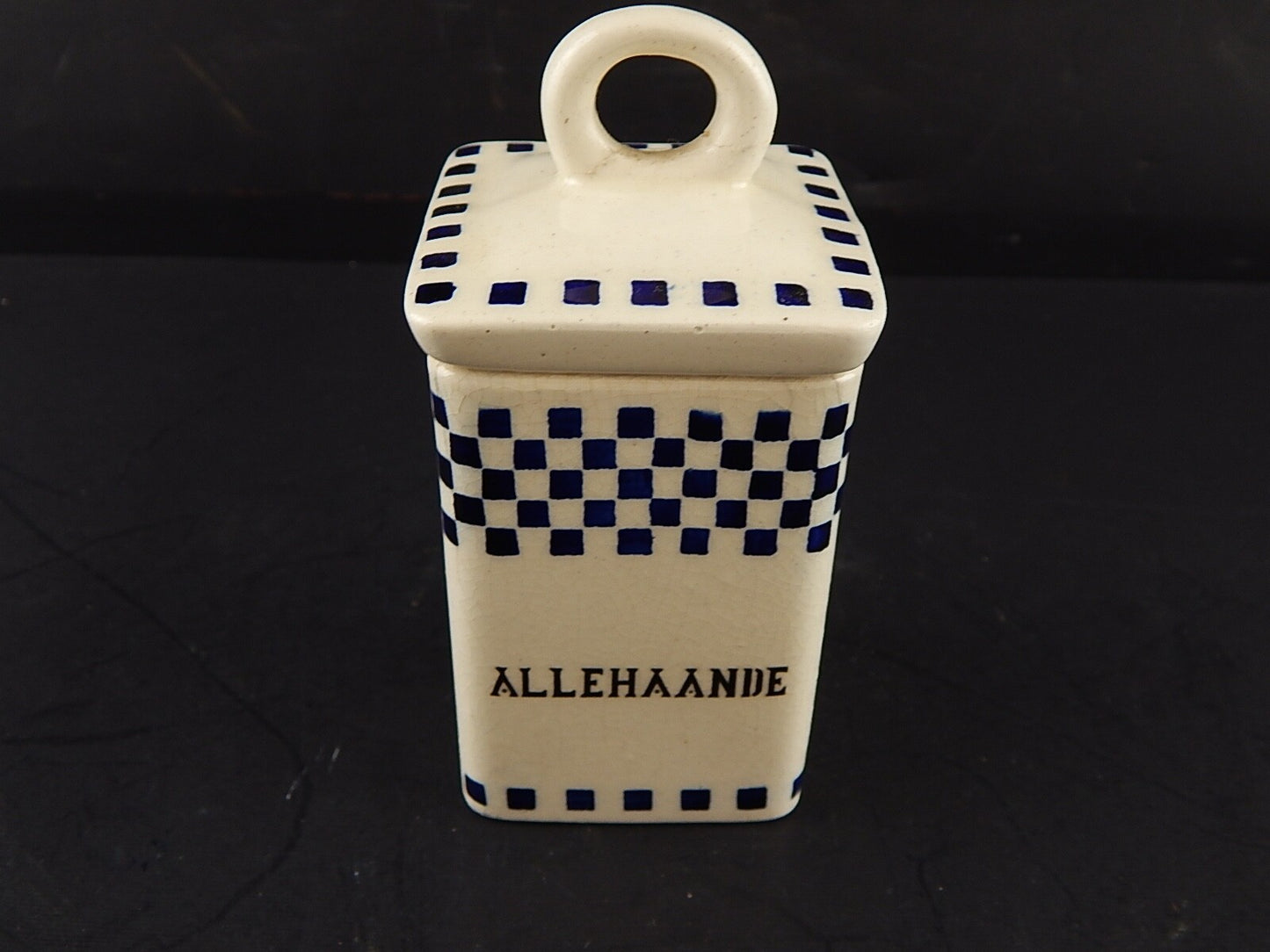 ANTICO BARATTOLO ART DECO CERAMICA CUCINA NORD EUROPA ALLEHAANDE SPEZIE MISTE