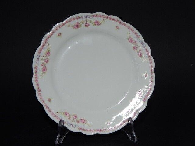 ANTICO SERVIZIO 12 PIATTI PORCELLANA LIBERTY GHIRLANDE LIMOGES MARTIN FRERES