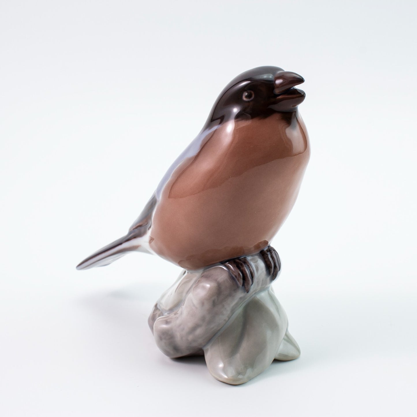 STATUINA PORCELLANA ROYAL COPENHAGEN BING&GRONDAHL "Ciuffolotto" CM 12x22x7