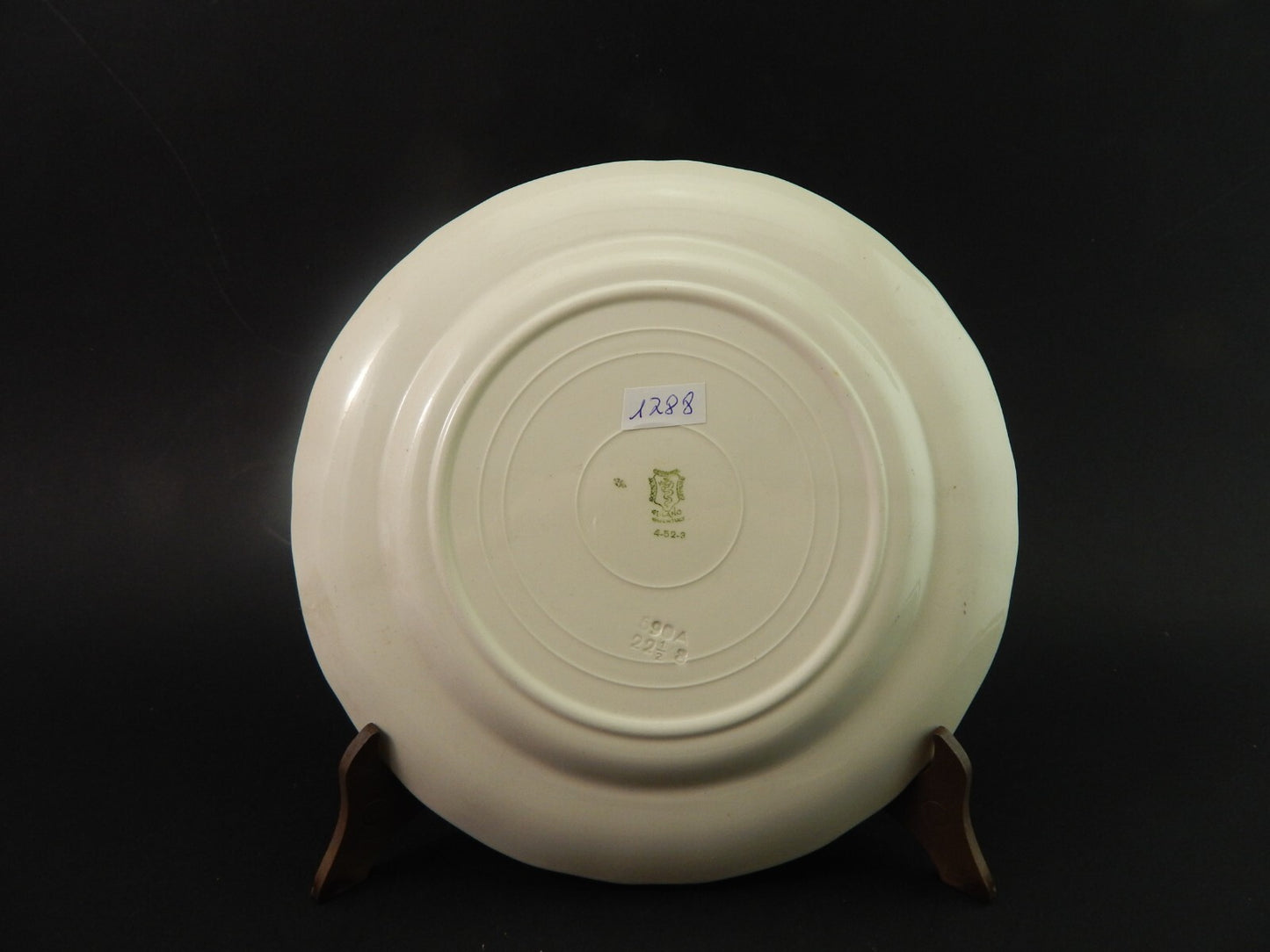 ANTICO PIATTO SEMI PORCELLANA RICHARD CERAMICHE MILANO DECORO FERRARA #1788