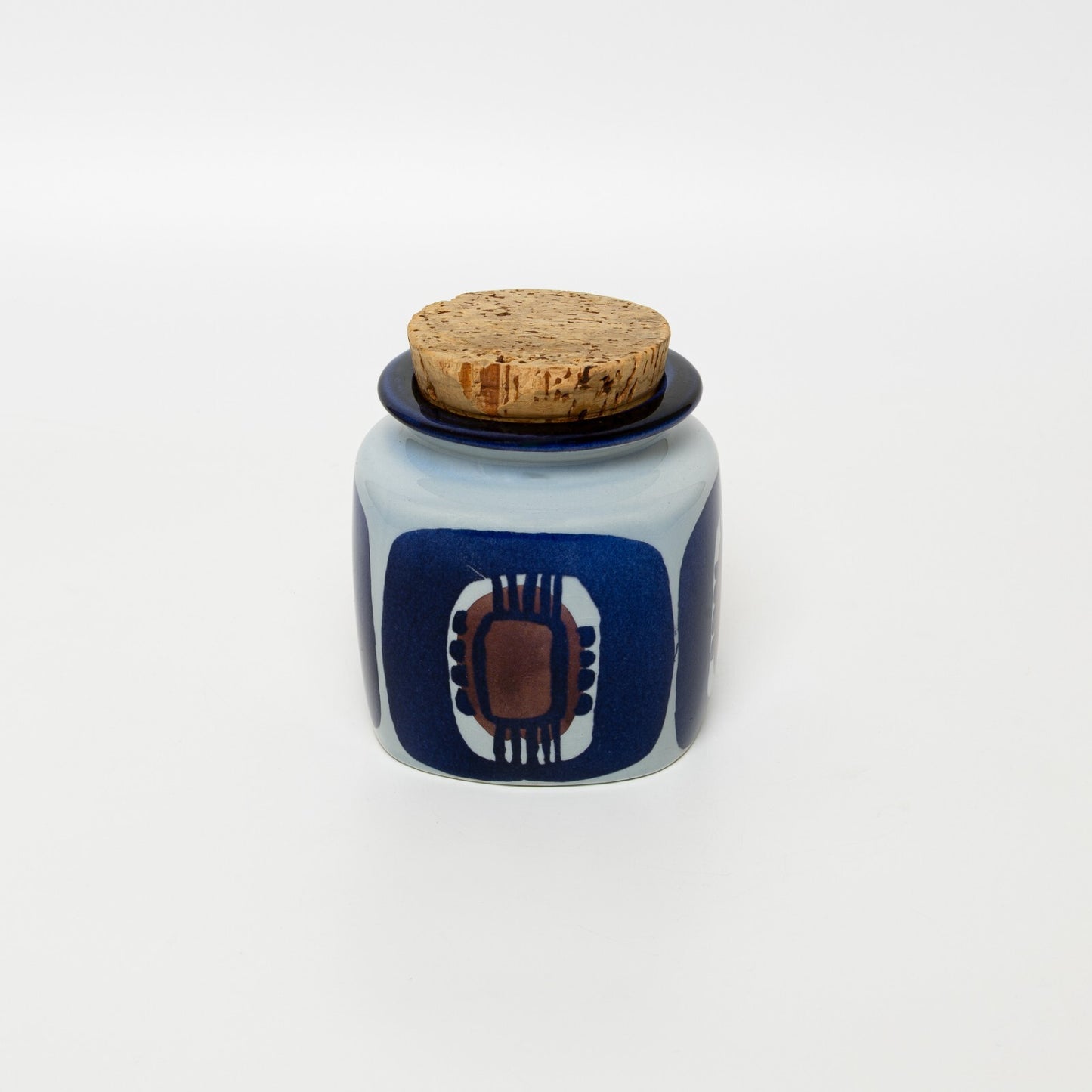 RARO BARATTOLO SUGHERO CERAMICA ROYAL COPENHAGEN COLLEZIONE TENERA FAJANCE CM 10