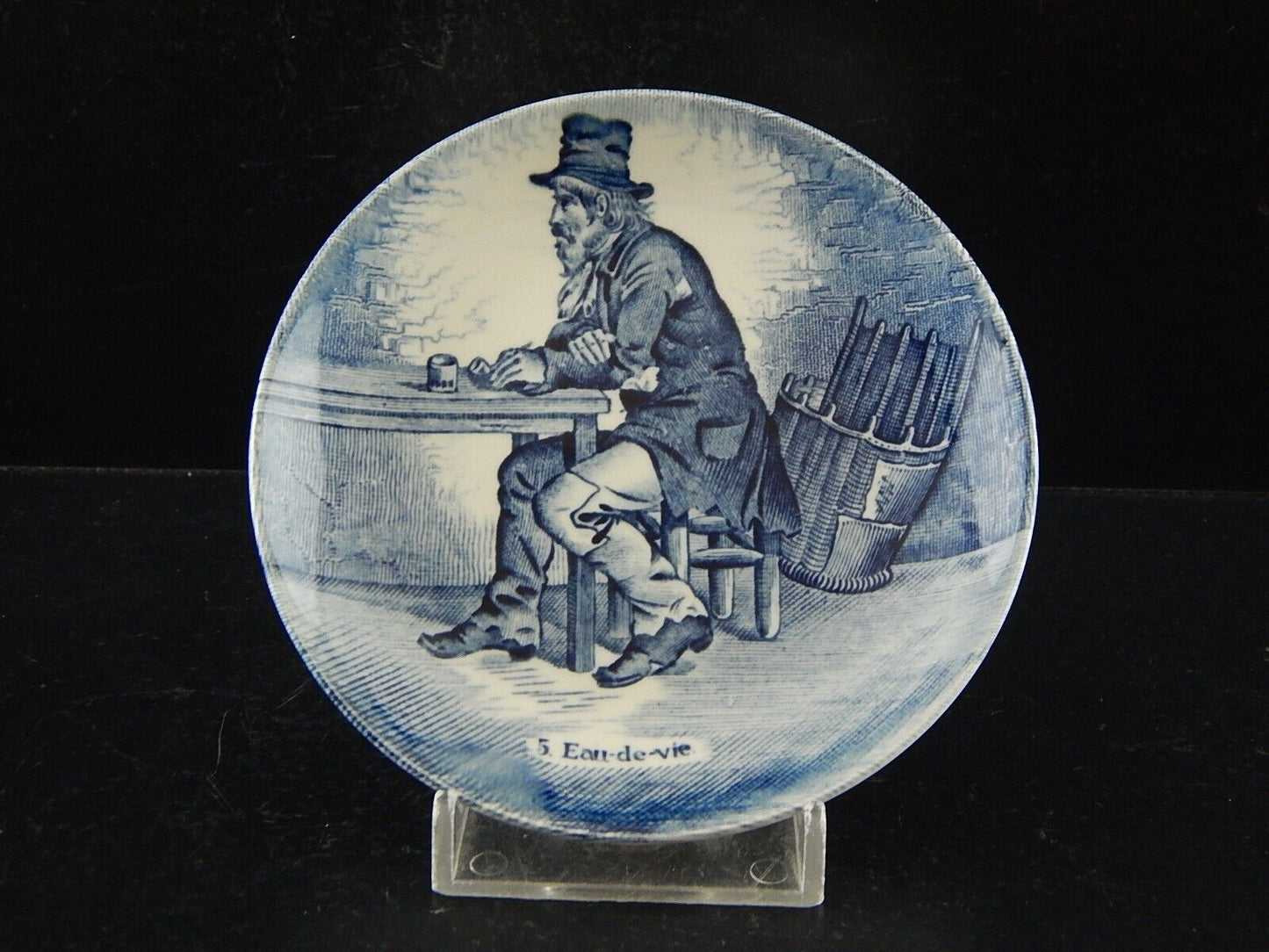 PIATTO DELFTS CERAMICA ROYAL SPHYNX HOLLAND BOCH FRERES LA LOUVIERE EAU DE VIE