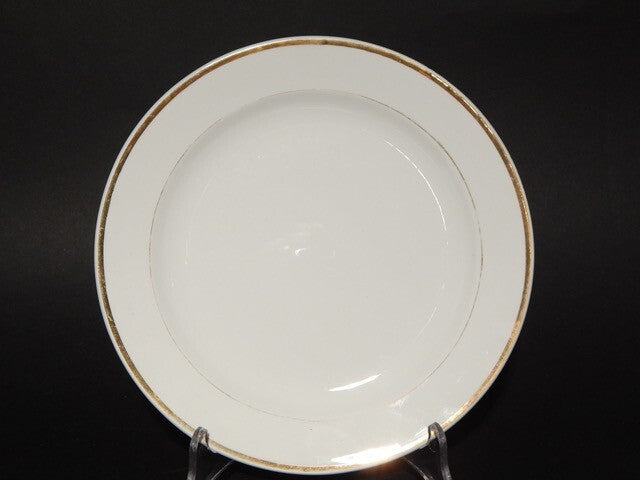 ANTICO SERVIZIO 18 PIATTI CERAMICA RICHARD MILANO FINE 800 BIANCO E ORO IMPERO