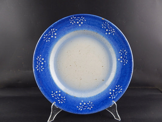 ANTICO ARTE POVERA INTROVABILE PIATTO CERAMICA FELICE MUSSO MONDOVI' 1877 CM 29