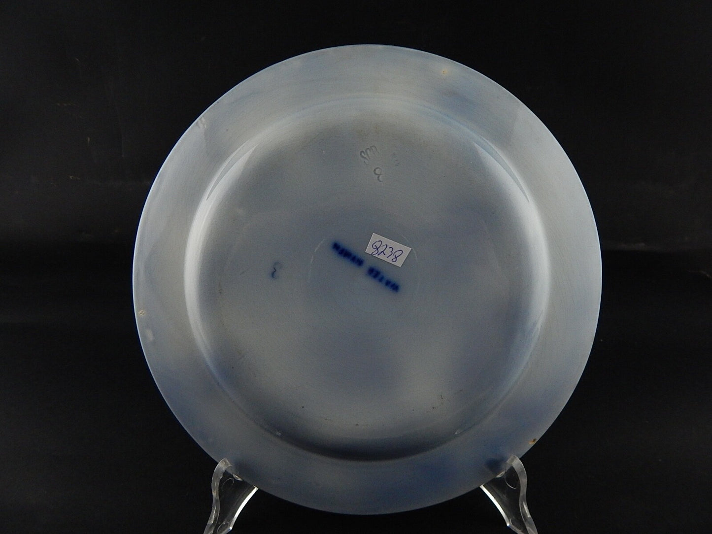 ANTICO PIATTO NINFEE CERAMICA RICHARD MILANO FINE 800 FLOW BLUE WATER NYMPH 8738