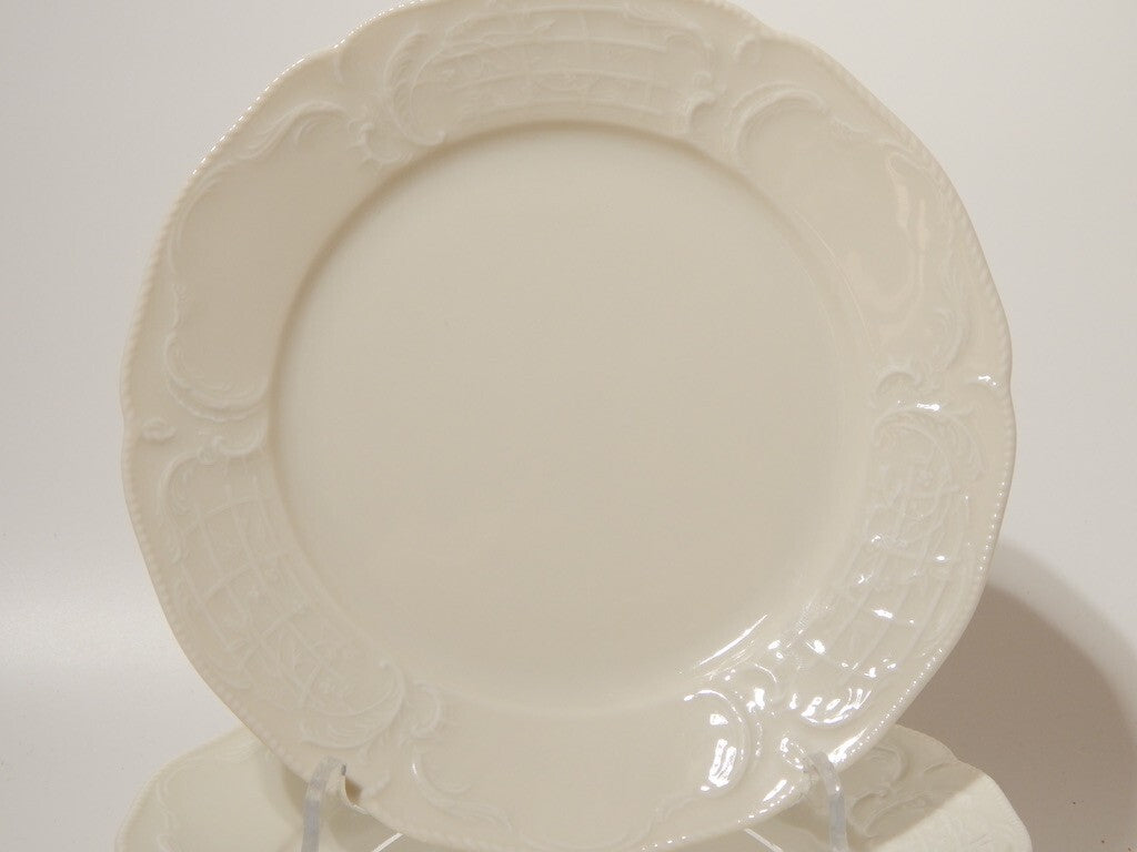 VINTAGE STILE ROCAILLE SERVIZIO 6 PIATTI DESSERT SANS SOUCI PORCELLANA ROSENTHAL