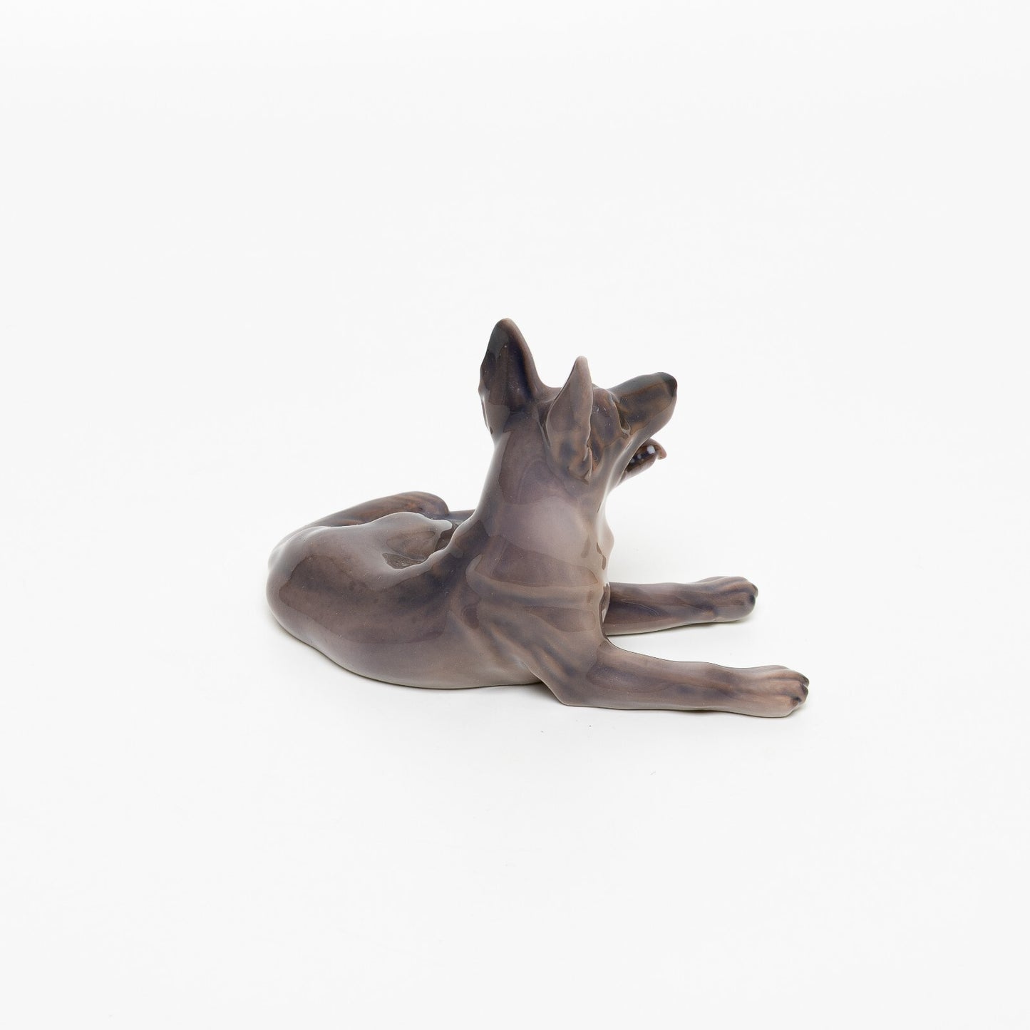 RARA STATUINA PORCELLANA DAHL JENSEN COPENHAGEN "German Sheperd" 1084 CM 7x13x8