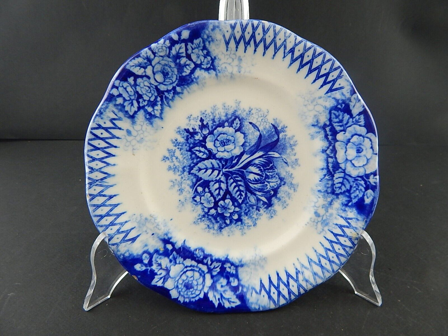 ANTICO PIATTO CERAMICA GIUSEPPE BESIO MONDOVI' SECONDA META' 800 JARDINIERE A125