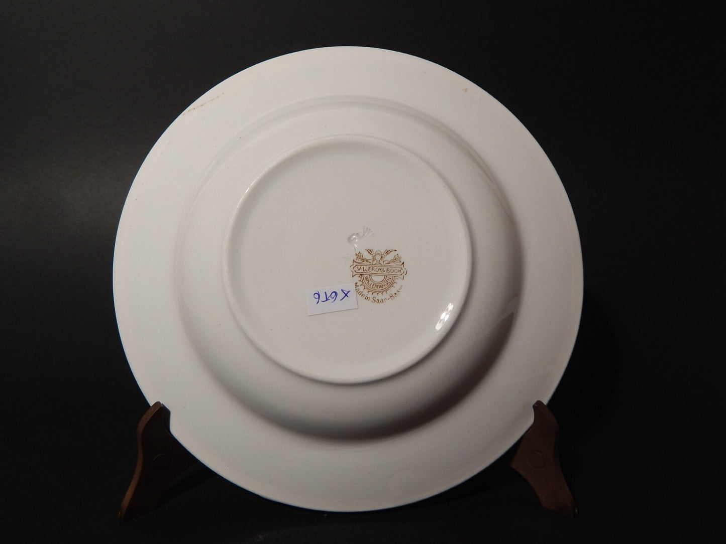 ANTICO 1920 PIATTO FONDO PORCELLANA VILLEROY&BOCH SAAR BASIN ASIATIC PHEASANT