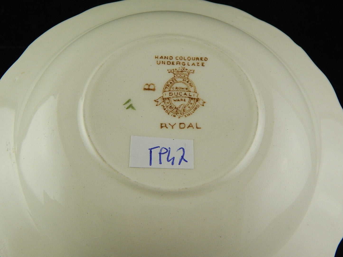 ANTICA CIOTOLA CROWN DUCAL RYDAL SEMI PORCELLANA DECORO FLOREALE POLICROMO