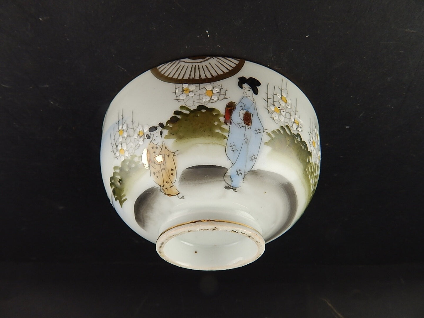 ANTICA PORCELLANA CIOTOLA GIAPPONE KUTANI JAPANESE BOWL HANDMADE PRIMO 900