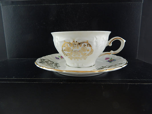 ANTICO RARO SET COLAZIONE TAZZA PIATTO PORCELLANA WINTERLING BAVARIA THERESIA